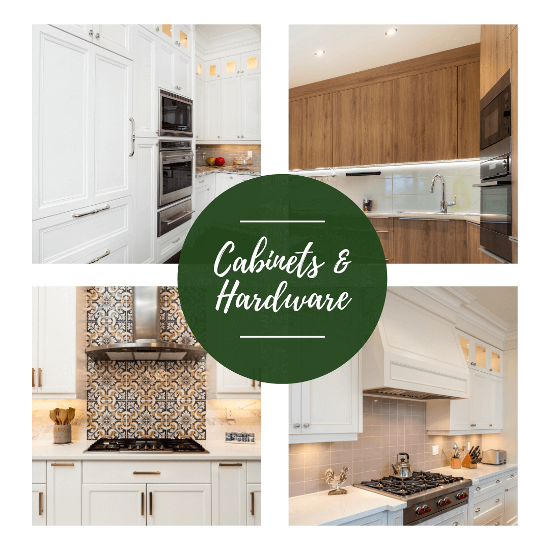 Transitional cabinets and hardware